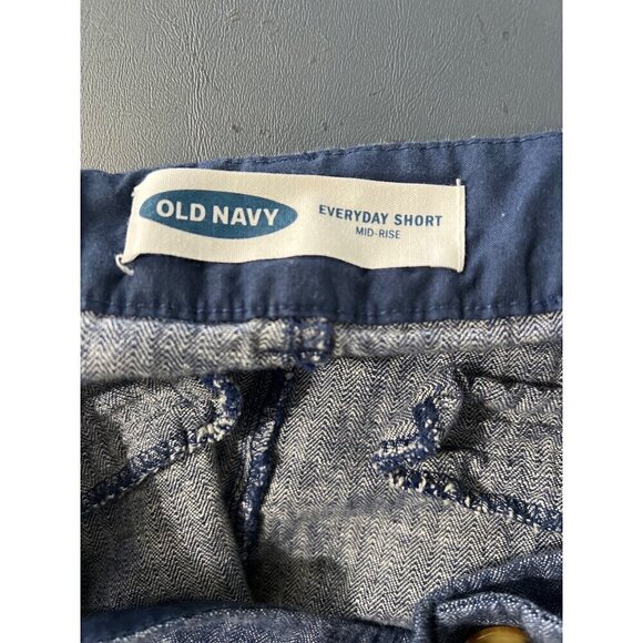 Old Navy Womens Everyday Mid-Rise Linen Blend Shorts 8 beachy boho coastal - Picture 2 of 8